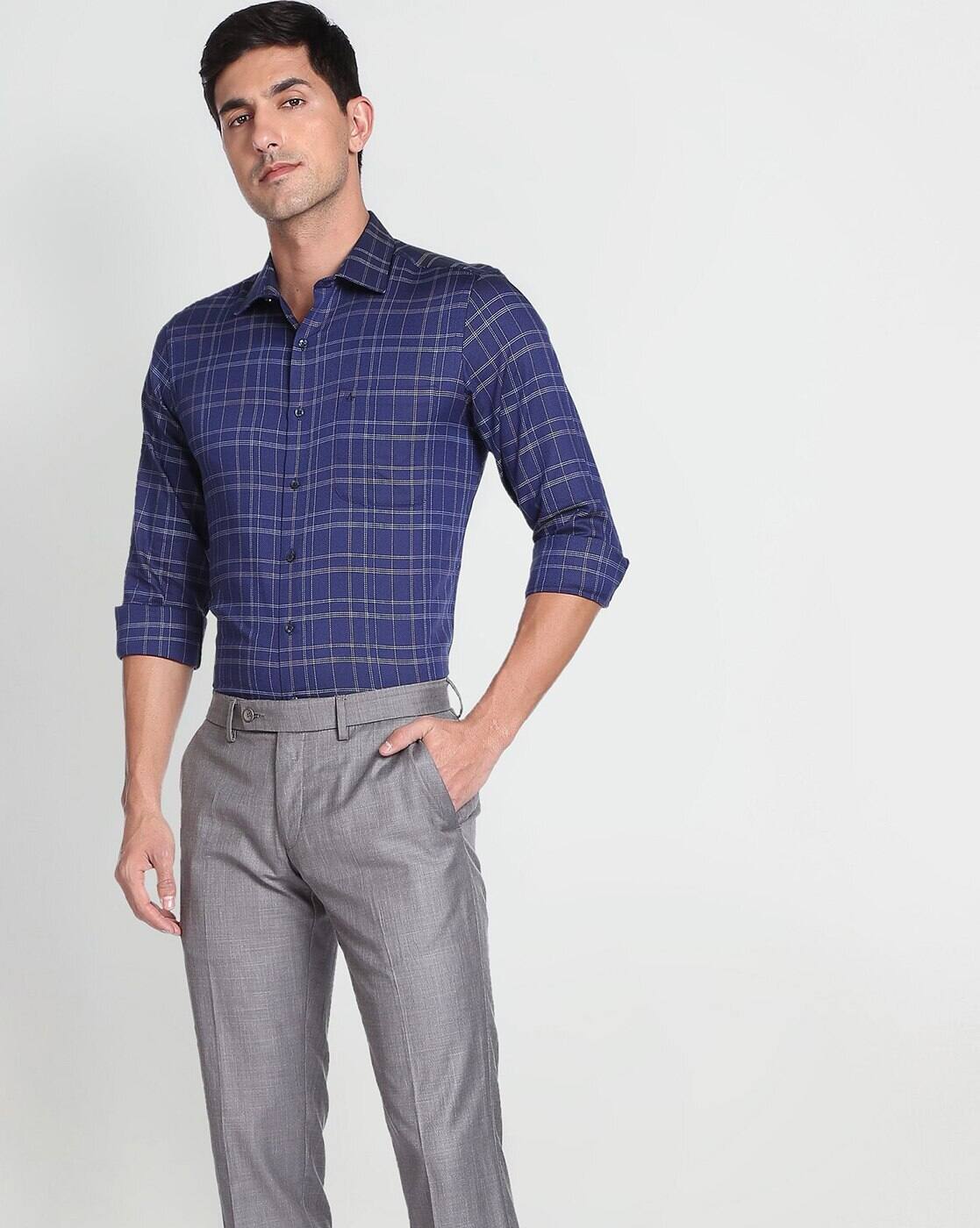 Buy Navy Blue Shirts for Men by ARROW Online