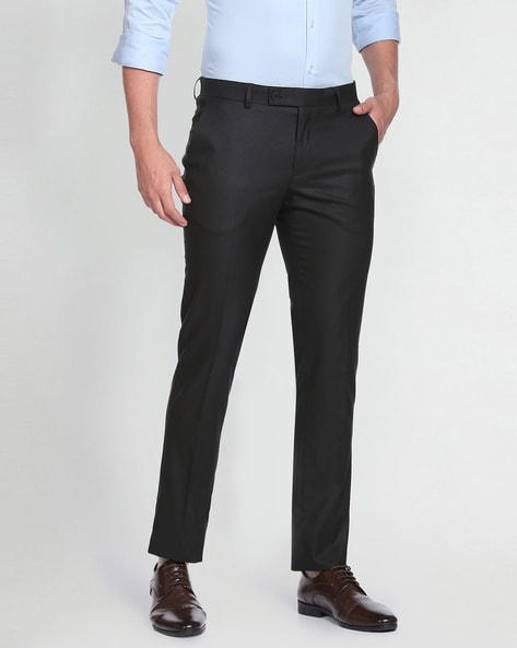 Mid Rise Tailored Slim Fit Pants