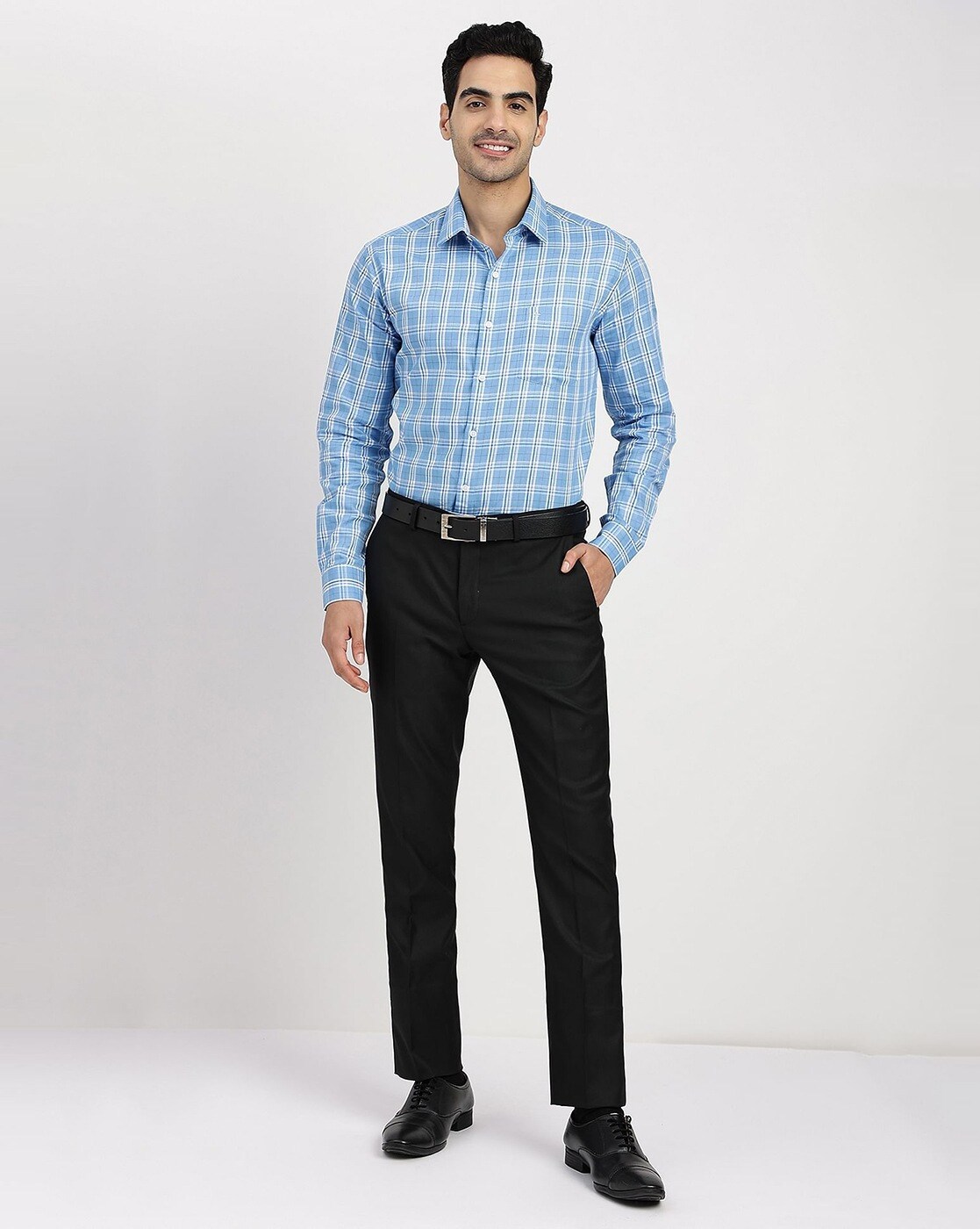 Buy Arrow Off White Regular Fit Flat Front Trousers for Men Online @ Tata  CLiQ