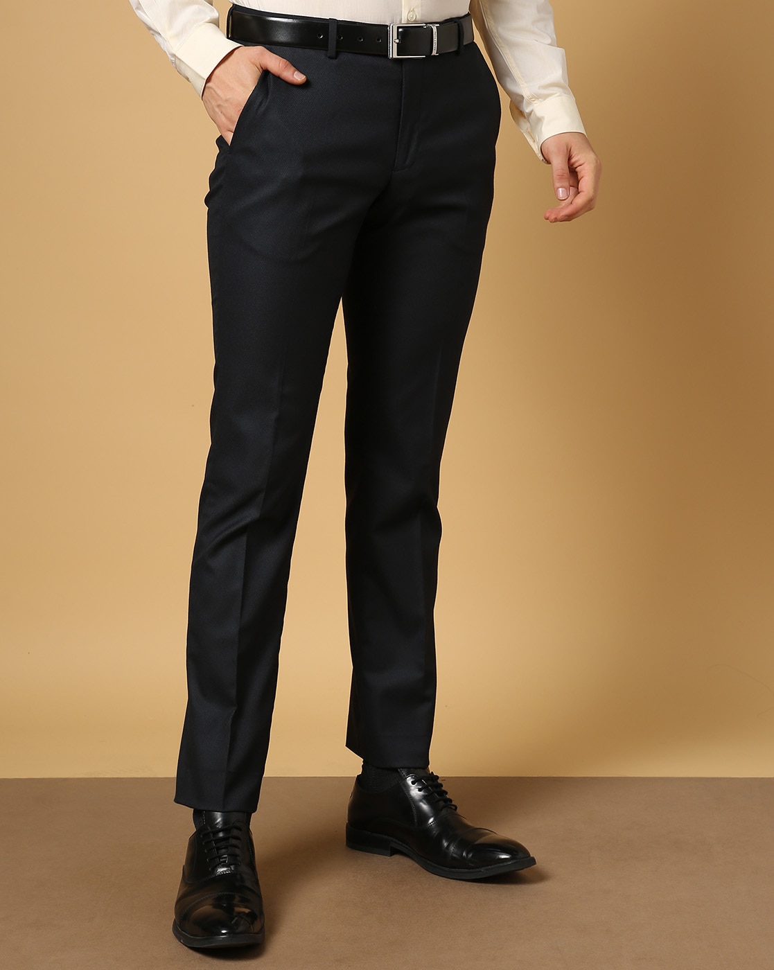 Buy Grey Trousers & Pants for Men by ALLEN SOLLY Online | Ajio.com