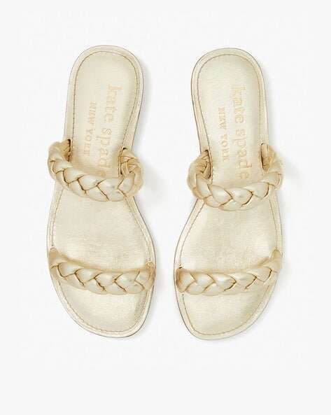 Kate spade white online sandals