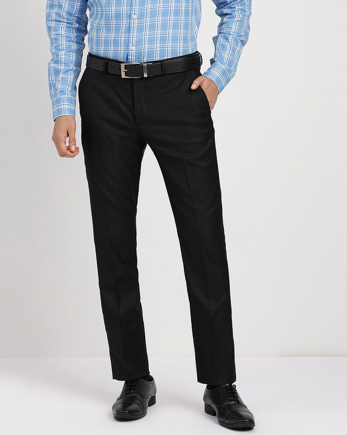 Buy Arrow Windowpane Check Lightweight Formal Trousers - NNNOW.com