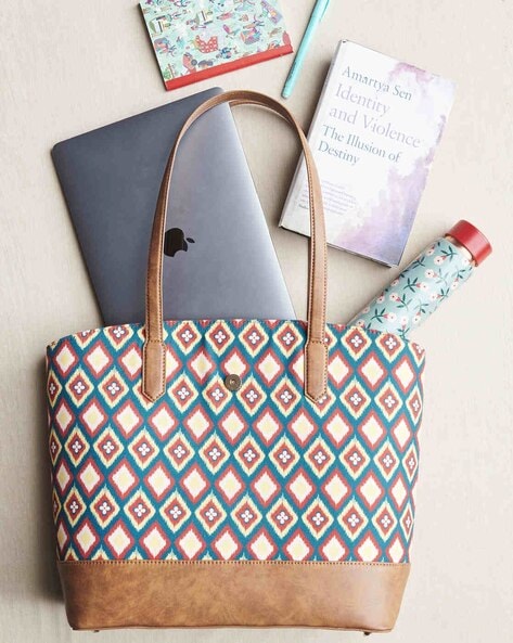 Buy Branded Women's Office Handbag Shoulder Messenger Ladies Bag/Purse with  up to 15.6 inch Laptop Compartment handbag & Zipper Wallet Clutch Purse  with Free Tiffin Bag (Kinkhab Banarasi) Online at Best Prices