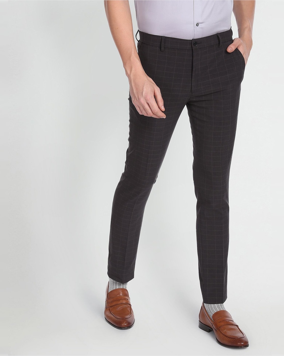 Buy Grey Trousers & Pants for Men by ARROW Online