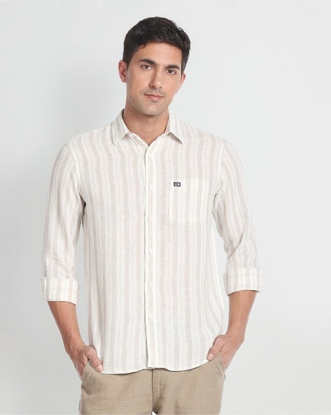 Arrow linen sale shirts online