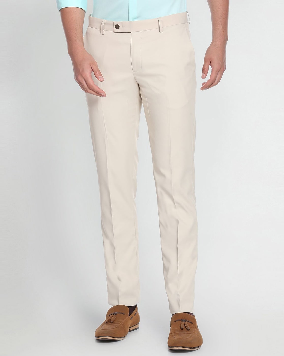 Buy Arrow Graph Check Dobby Formal Trousers online