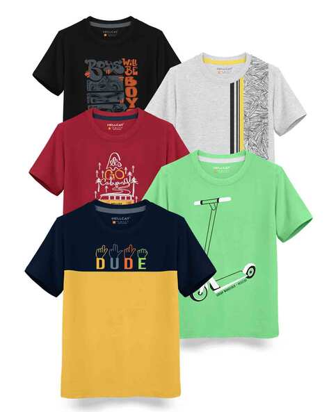 Buy Multicoloured Tshirts for Boys by Hellcat Online