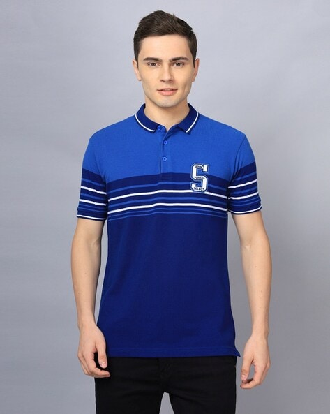 John Players Select Colourblock Slim Fit Polo T-Shirt