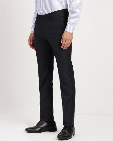 Buy Louis Philippe Sport Grey Slim Fit Trousers for Mens Online @ Tata CLiQ