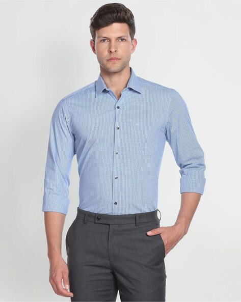 Arrow Men Checked Slim Fit Shirt