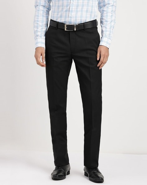 Buy Black Slim Fit Formal Trousers Online  FableStreet