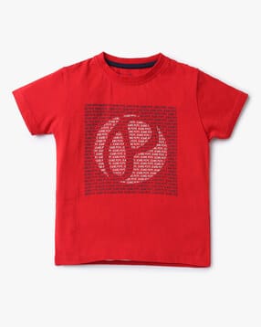 pepe jeans Richard Brand Print Crew-Neck T-Shirt-picture-21