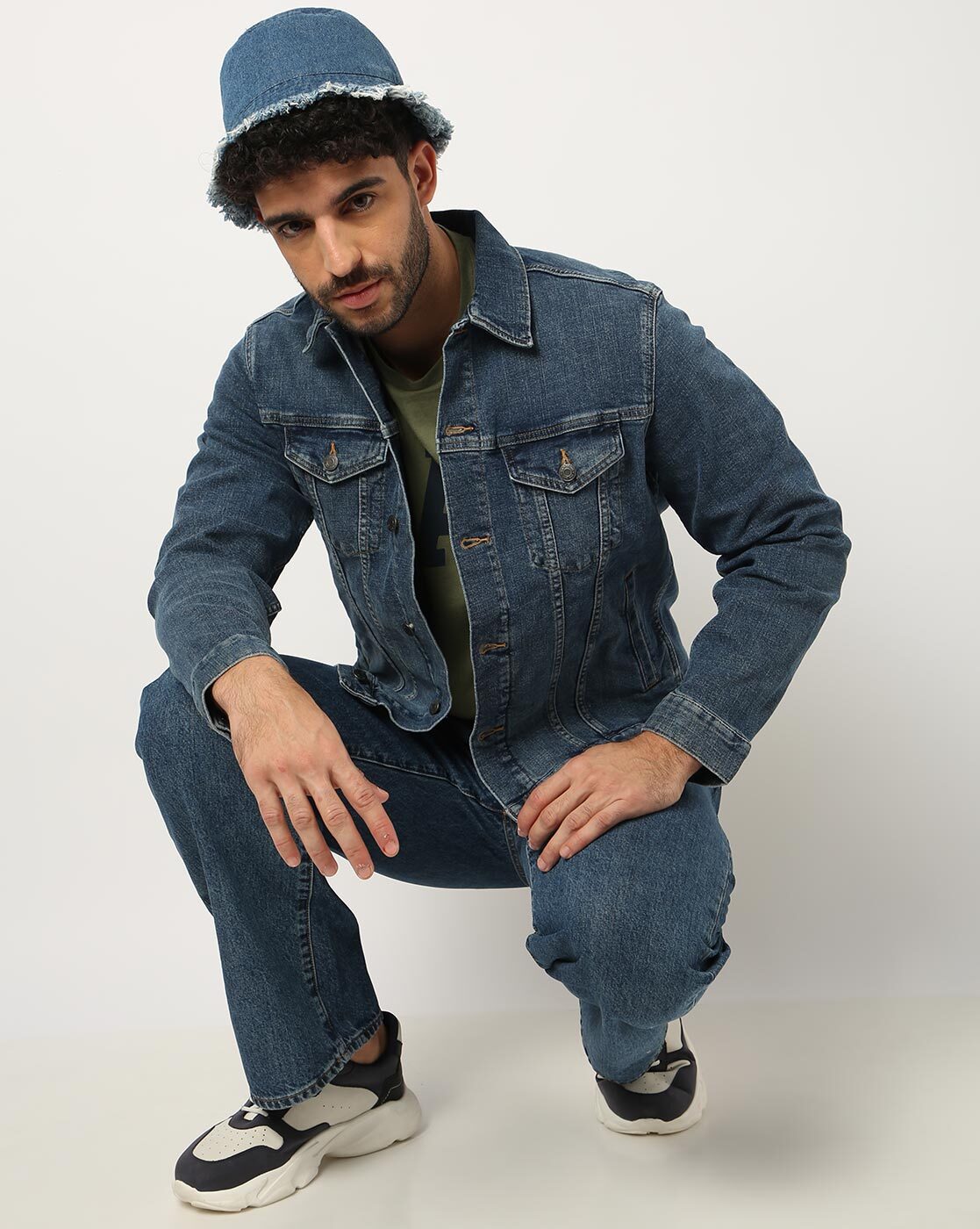 Gap mens best sale black denim jacket