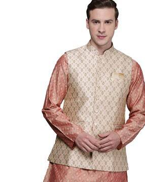 manyavar Textured Nehru Jacket-picture-21