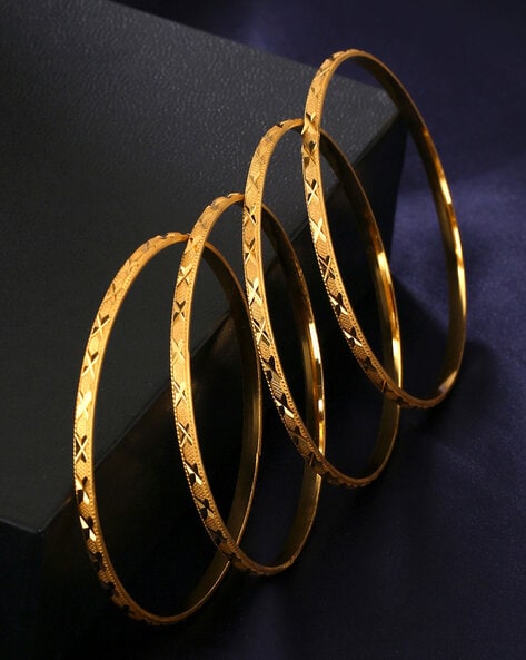 Gold four hot sale bangles set