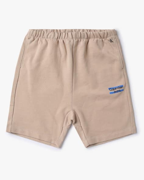 Brand Print Shorts with Elasticated Waist