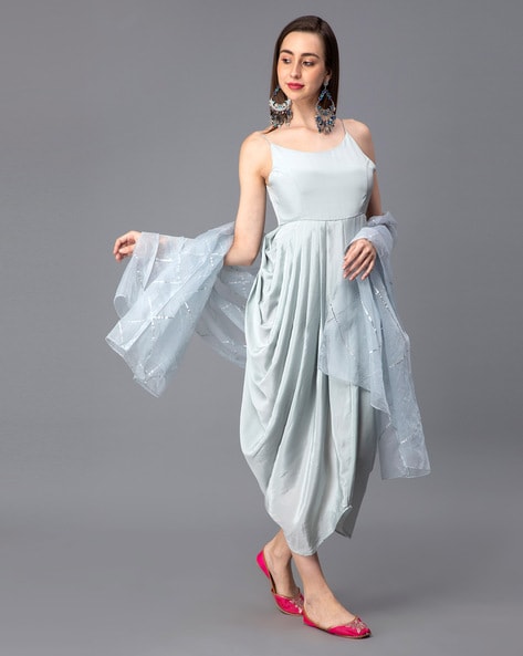 Buy Blue Dresses for Women by INDY RAAGA Online Ajio