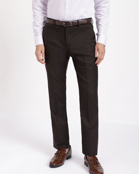 Indian Needle Men's Coffee Checked Formal Trousers – Jompers