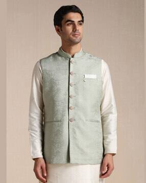 manyavar Nehru Jacket with Welt Pockets-picture-48