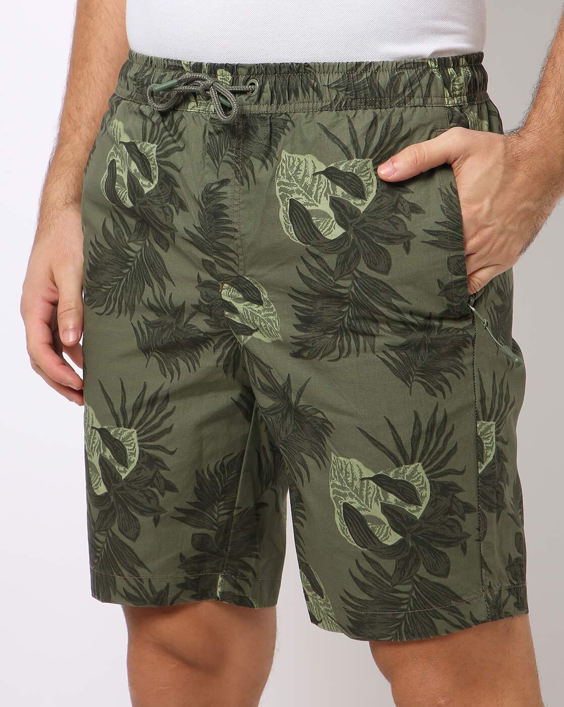 Buy Olive Green Shorts & 3/4ths for Men by Teamspirit Online