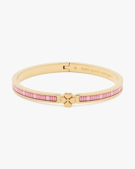 Buy Kate Spade New York Hinged Bangle Bracelet Chalk Pink Enamel, enamel,  no gemstone at Amazon.in