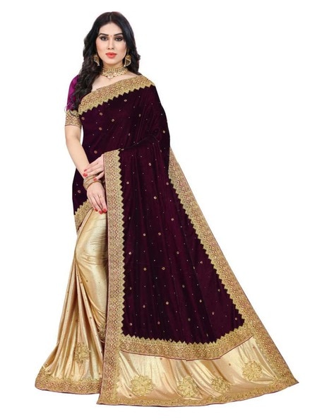 Gold Pure Banarasi silk Half Saree with Zari weaving – Gajiwala