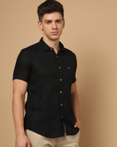 Buy online Pepe Jeans Black Cotton Tee-shirt from top wear for Men by Pepe  Jeans for ₹599 at 45% off | 2024 Limeroad.com
