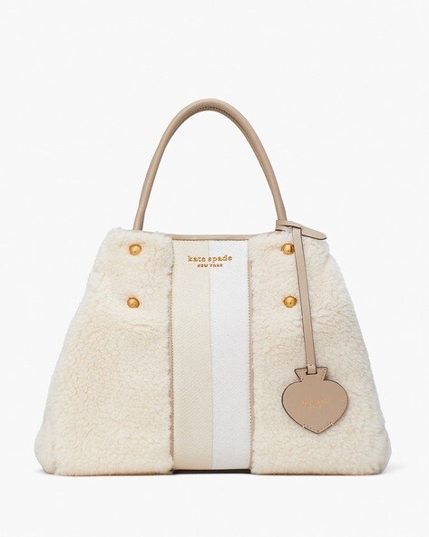 White LEATHER Louis Vuitton TOTE BAGS, Size: Medium