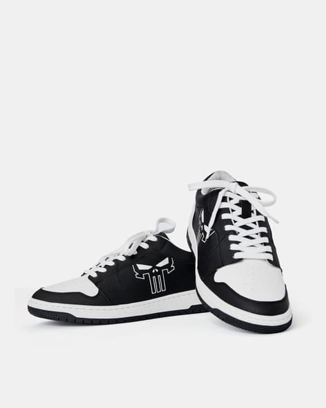 Round-Toe Lace-Up Sneakers