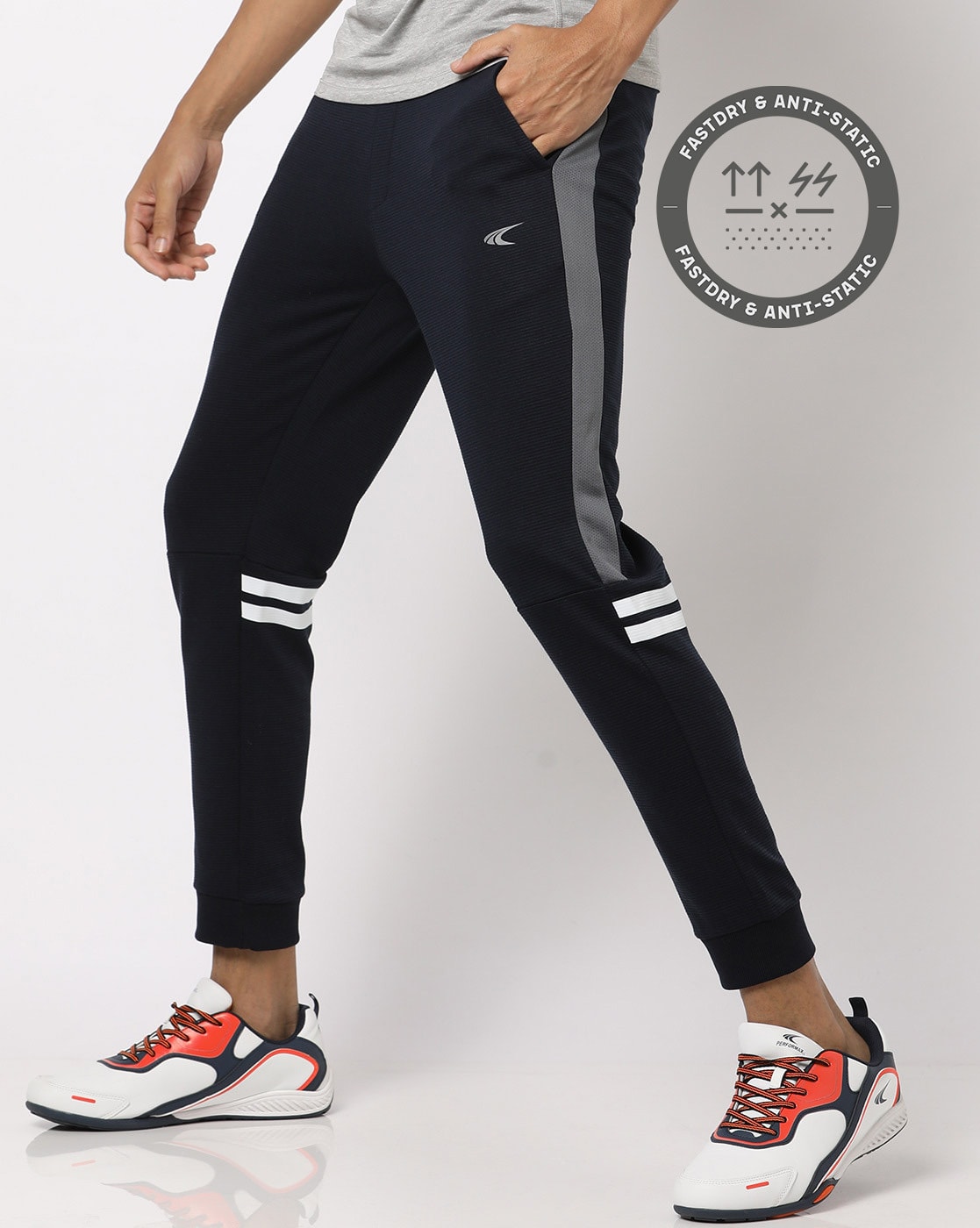 Buy Men Olive Solid Casual Track Pants Online - 569507 | Louis Philippe