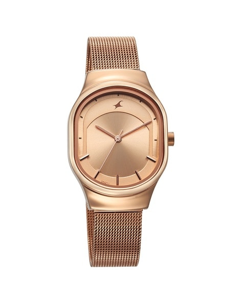 Fastrack rose gold watches for ladies hot sale