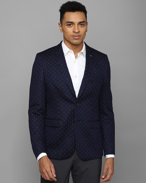 Tailor Vintage Navy Blazer with Mini Dots Short Sleeve cheapest Button Down