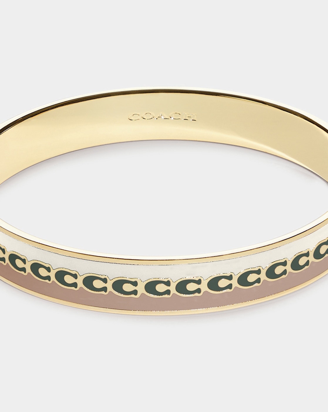 Buy Coach Gold & Pink Signature Buckle Bangle for Women Online @ Tata CLiQ  Luxury