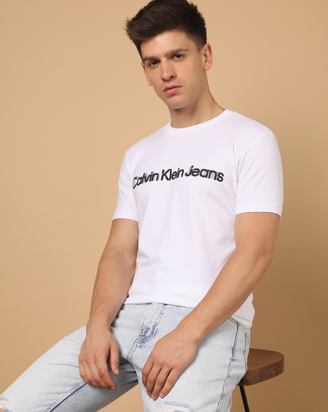 Buy White Tshirts for Men by Calvin Klein Jeans Online