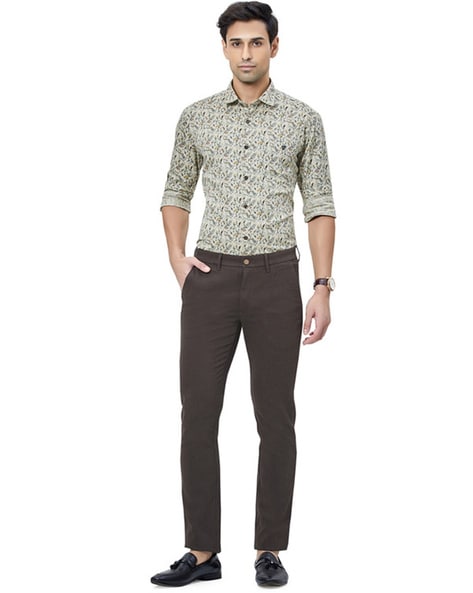 Buy J Hampstead Men Black Lean Fit Solid Formal Trousers - Trousers for Men  7625252 | Myntra