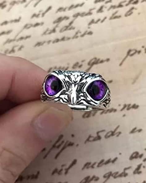 Buy Fashion Frill Owl Eye Ring For Men Silver Ring For Boys Adjustable  Stylish men Jewellery Online at Best Prices in India - JioMart.