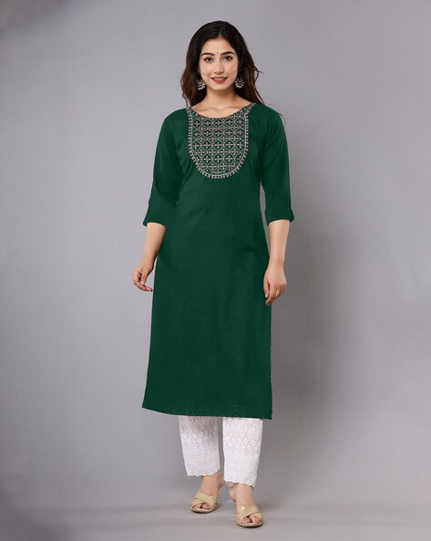 green kurti