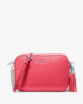 Michael Kors Jet Set Medium Nylon Gabardine Crossbody Bag With Case For  Apple Airpods Pro® In Pink | ModeSens