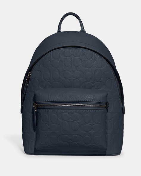 Coach Black/Charcoal Signature Canvas and Leather Sullivan Backpack Coach |  TLC