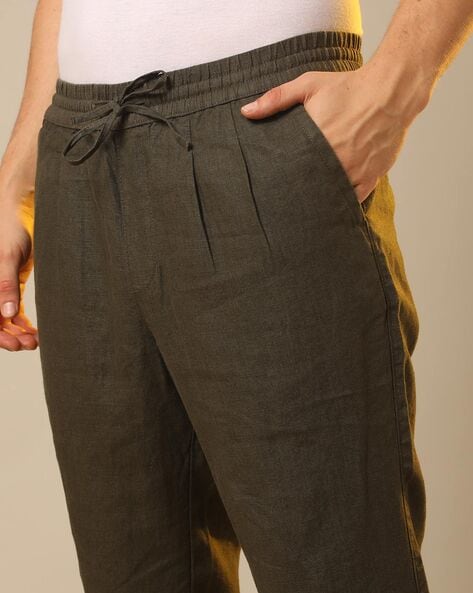 Pure Linen Drawstring Pants