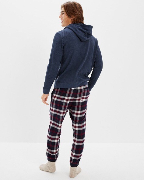 Buy Burgundy & Navy Blue Pyjamas for Men by AMERICAN EAGLE Online