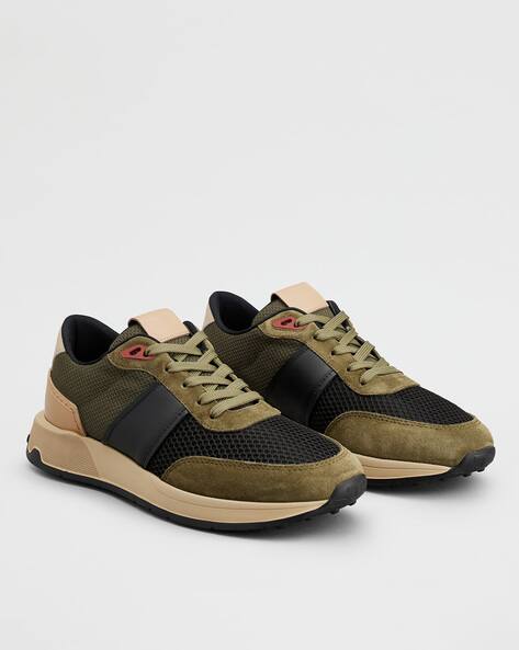 Lace-Up Leather Sneakers