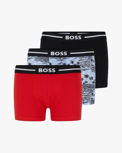 Pack of Logo Waistband Trunks