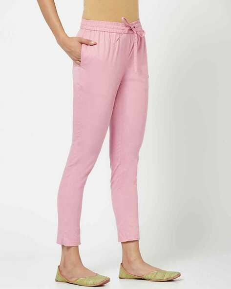 Light Pink Drawstring Elasticated Pants