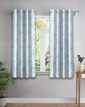 cortina eyelet curtain Set of 2 Printed Window Curtain-picture-26