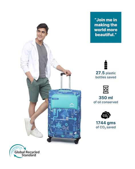 Bag Standard Luggage Co Buy Blue Luggage Trolley Bags For Men