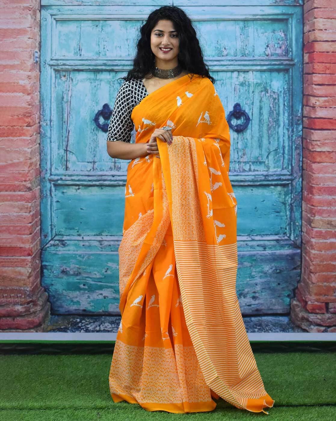 Jaipuri Saree Traditional and Vibrant Jaipuri Print Saree in Chittorgarh at  best price by Sanwaria Tiles Pvt Ltd - Justdial