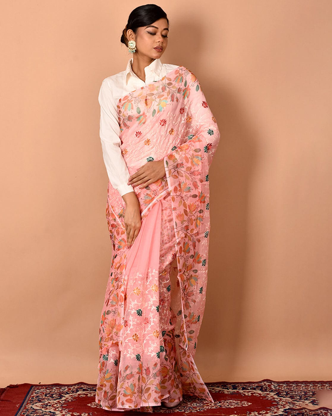 Buy Pink Sarees for Women by FOUR SEASONS Online | Ajio.com