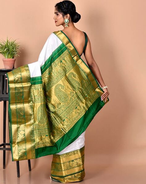 Discover 70+ contrast border silk sarees best