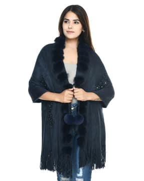 Embellished Woolen Stole
